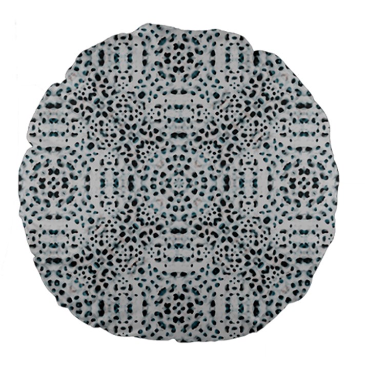 Dots Motif Geometric Print Design Large 18  Premium Flano Round Cushions