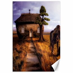 Strange House And Horses From Fonebook Canvas 20  X 30  by 2853937