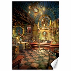 Surreal Steampunk Music Room From Fonebook Canvas 12  X 18 