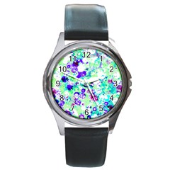 Sequins And Pins Round Metal Watch by essentialimage