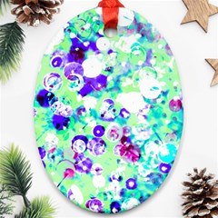 Sequins And Pins Ornament (oval)