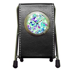 Sequins And Pins Pen Holder Desk Clock by essentialimage