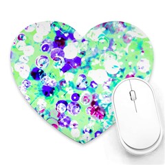 Sequins And Pins Heart Mousepads by essentialimage