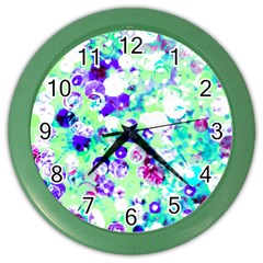 Sequins And Pins Color Wall Clock by essentialimage