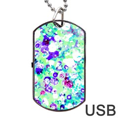 Sequins And Pins Dog Tag Usb Flash (one Side) by essentialimage