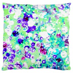 Sequins And Pins Large Flano Cushion Case (one Side) by essentialimage