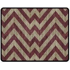 Vintage Grunge Geometric Chevron Pattern Fleece Blanket (medium) 