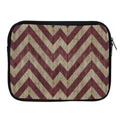 Vintage Grunge Geometric Chevron Pattern Apple Ipad 2/3/4 Zipper Cases by dflcprintsclothing