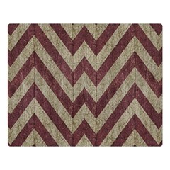 Vintage Grunge Geometric Chevron Pattern Double Sided Flano Blanket (large)  by dflcprintsclothing