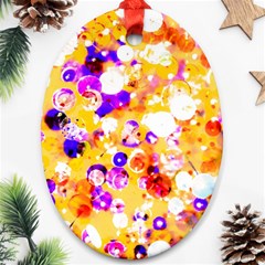 Summer Sequins Ornament (Oval)