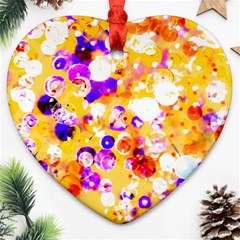 Summer Sequins Ornament (Heart)