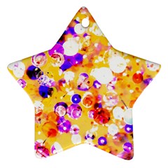 Summer Sequins Ornament (star) by essentialimage