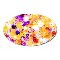 Summer Sequins Oval Magnet