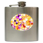 Summer Sequins Hip Flask (6 oz) Front