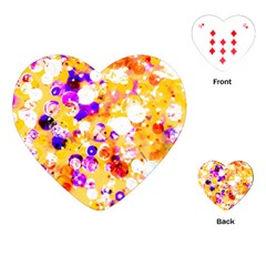 Summer Sequins Playing Cards Single Design (heart) by essentialimage