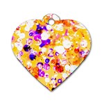 Summer Sequins Dog Tag Heart (Two Sides) Back