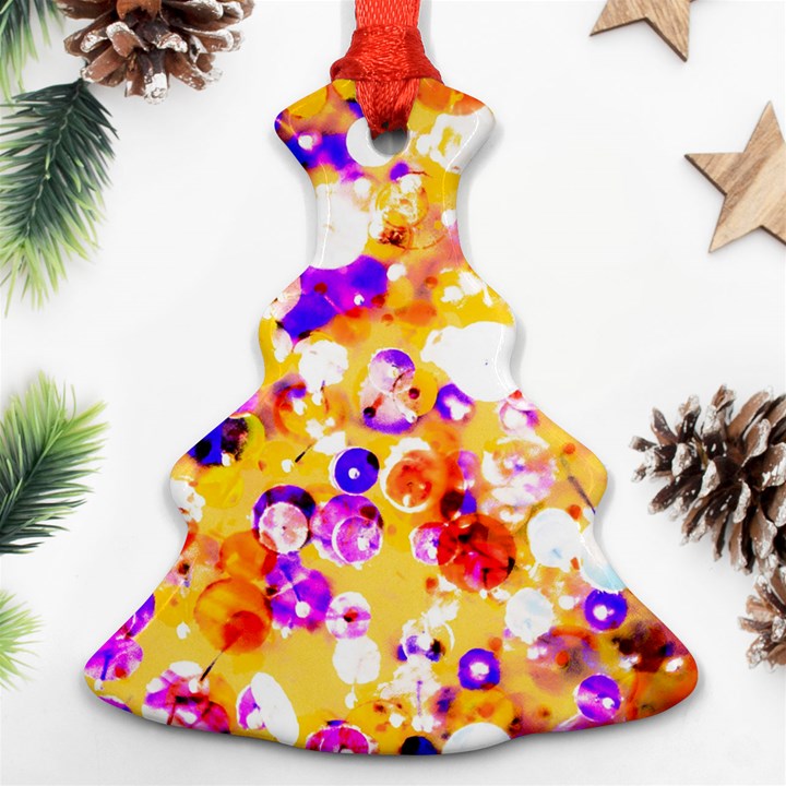 Summer Sequins Christmas Tree Ornament (Two Sides)