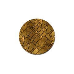 Golden Mosaic Texture Print Golf Ball Marker (4 Pack) by dflcprintsclothing