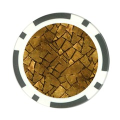 Golden Mosaic Texture Print Poker Chip Card Guard (10 Pack)