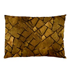 Golden Mosaic Texture Print Pillow Case (two Sides)