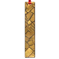 Golden Mosaic Texture Print Large Book Marks