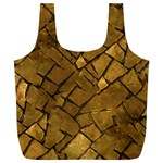 Golden Mosaic Texture Print Full Print Recycle Bag (XL) Front