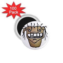 Sketchy Monster Head Drawing 1 75  Magnets (100 Pack)  by dflcprintsclothing