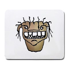 Sketchy Monster Head Drawing Large Mousepads by dflcprintsclothing