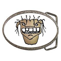 Sketchy Monster Head Drawing Belt Buckles by dflcprintsclothing