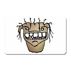 Sketchy Monster Head Drawing Magnet (rectangular) by dflcprintsclothing