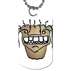 Sketchy Monster Head Drawing Dog Tag (two Sides) by dflcprintsclothing