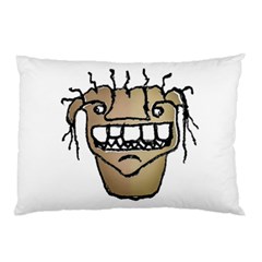 Sketchy Monster Head Drawing Pillow Case by dflcprintsclothing