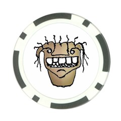 Sketchy Monster Head Drawing Poker Chip Card Guard (10 Pack) by dflcprintsclothing