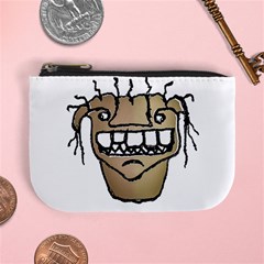 Sketchy Monster Head Drawing Mini Coin Purse by dflcprintsclothing