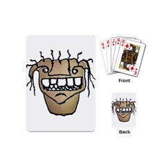 Sketchy Monster Head Drawing Playing Cards Single Design (mini) by dflcprintsclothing