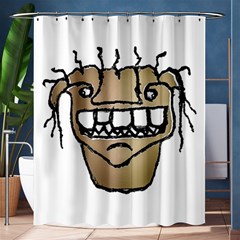 Sketchy Monster Head Drawing Shower Curtain 60  X 72  (medium) 