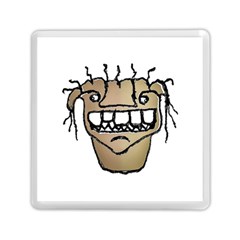 Sketchy Monster Head Drawing Memory Card Reader (square)