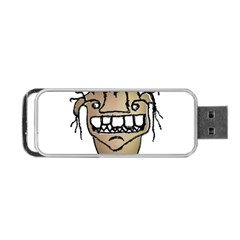 Sketchy Monster Head Drawing Portable Usb Flash (two Sides) by dflcprintsclothing