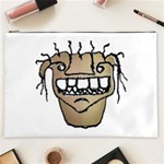 Sketchy Monster Head Drawing Cosmetic Bag (XXL) Front