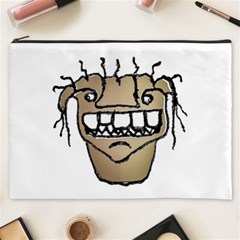 Sketchy Monster Head Drawing Cosmetic Bag (xxxl)