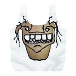 Sketchy Monster Head Drawing Full Print Recycle Bag (L) Front