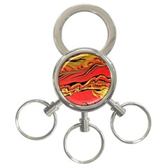 Warrior s Spirit 3-ring Key Chain by BrenZenCreations