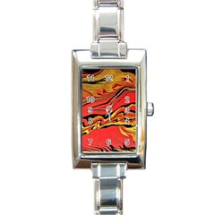 Warrior s Spirit Rectangle Italian Charm Watch by BrenZenCreations