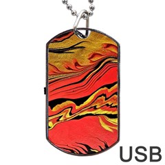 Warrior s Spirit Dog Tag Usb Flash (one Side) by BrenZenCreations