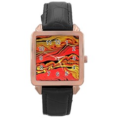 Warrior s Spirit Rose Gold Leather Watch  by BrenZenCreations