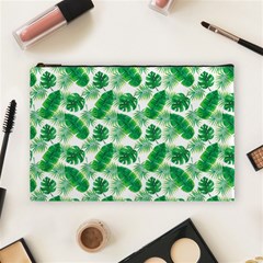 Tropical Leaf Pattern Cosmetic Bag (large) by Dutashop