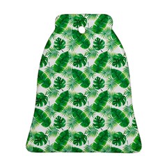 Tropical Leaf Pattern Bell Ornament (two Sides) by Dutashop