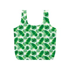 Tropical Leaf Pattern Full Print Recycle Bag (s) by Dutashop