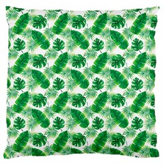 Tropical Leaf Pattern Standard Flano Cushion Case (two Sides) by Dutashop