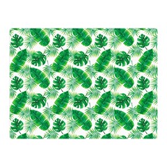 Tropical Leaf Pattern Double Sided Flano Blanket (mini)  by Dutashop